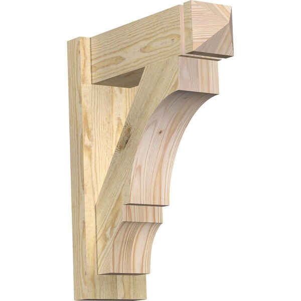 Ekena Millwork Balboa Rough Sawn Arts and Crafts Outlooker, Douglas Fir, 6"W x 18"D x 22"H OUT06X18X22BOA03RDF - main